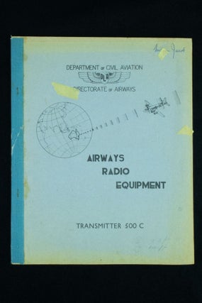 Item #1060 Airways Radio Equipment Airaco Medium Frequency and High Frequency Transmitter Type...
