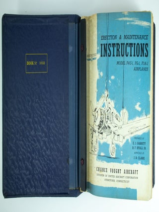 Erection and Maintenance Instructions Model F4U-1, FG-1, F3A-1 Airplanes Chance Vought Aircraft Division of United Aircraft Corporation