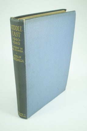 Item #1358 Middle East 1940-1942 A study in air power. Philip GUEDALLA