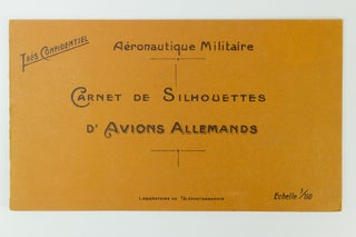 Item #1494 Carnet de Silhouettes d' Avions Allemands 'Très confidentiel'. Laboratoire de...