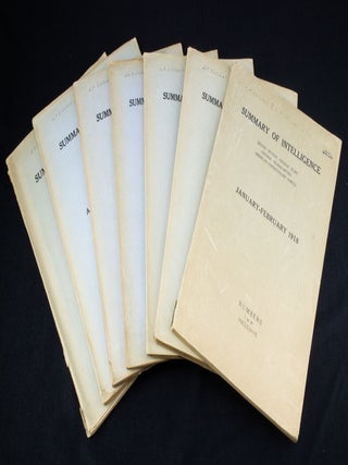 Item #158 Summary of Intelligence Second section, General Staff. General Headquarters American...