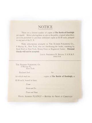 The Battle of Eastleigh England U.S.N.A.F. 1918