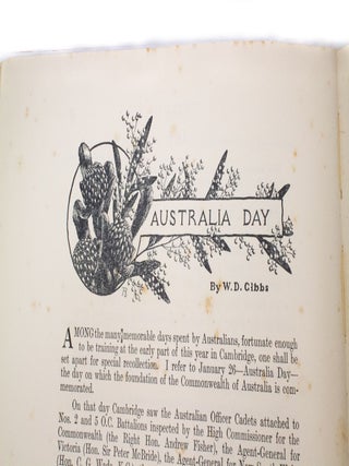 "Cheerio" Chronicling chiefly Chaps & Chapters of "C" Company No. 2 O.C.B. Emmanuel College, Cambridge December 1917 - April 1918