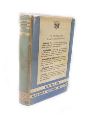 Item #2672 Letters of Warwick Greene 1915-1928. Richard W. HALE