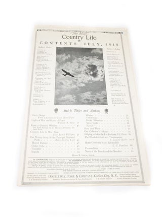 Item #2730 The New Country Life Volume XXXIV July 1918 Number 3. Henry H. SAYLOR