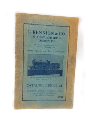 Item #2786 Catalogue: Model Engineers and Tool Manufacturers. G. KENNION, CO