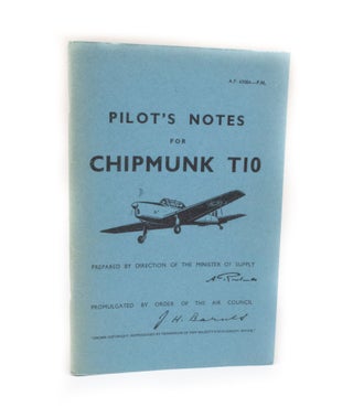 Item #2856 Pilot's Notes for Chipmunk T10. Air Ministry