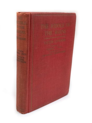 Item #2904 The Riddle of the Rhine Chemical Strategy in Peace and War. Victor LEFEBURE