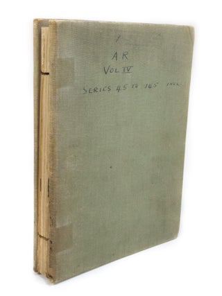 Item #2975 Army Regulations Vol IV Series 45 to 145. War Department