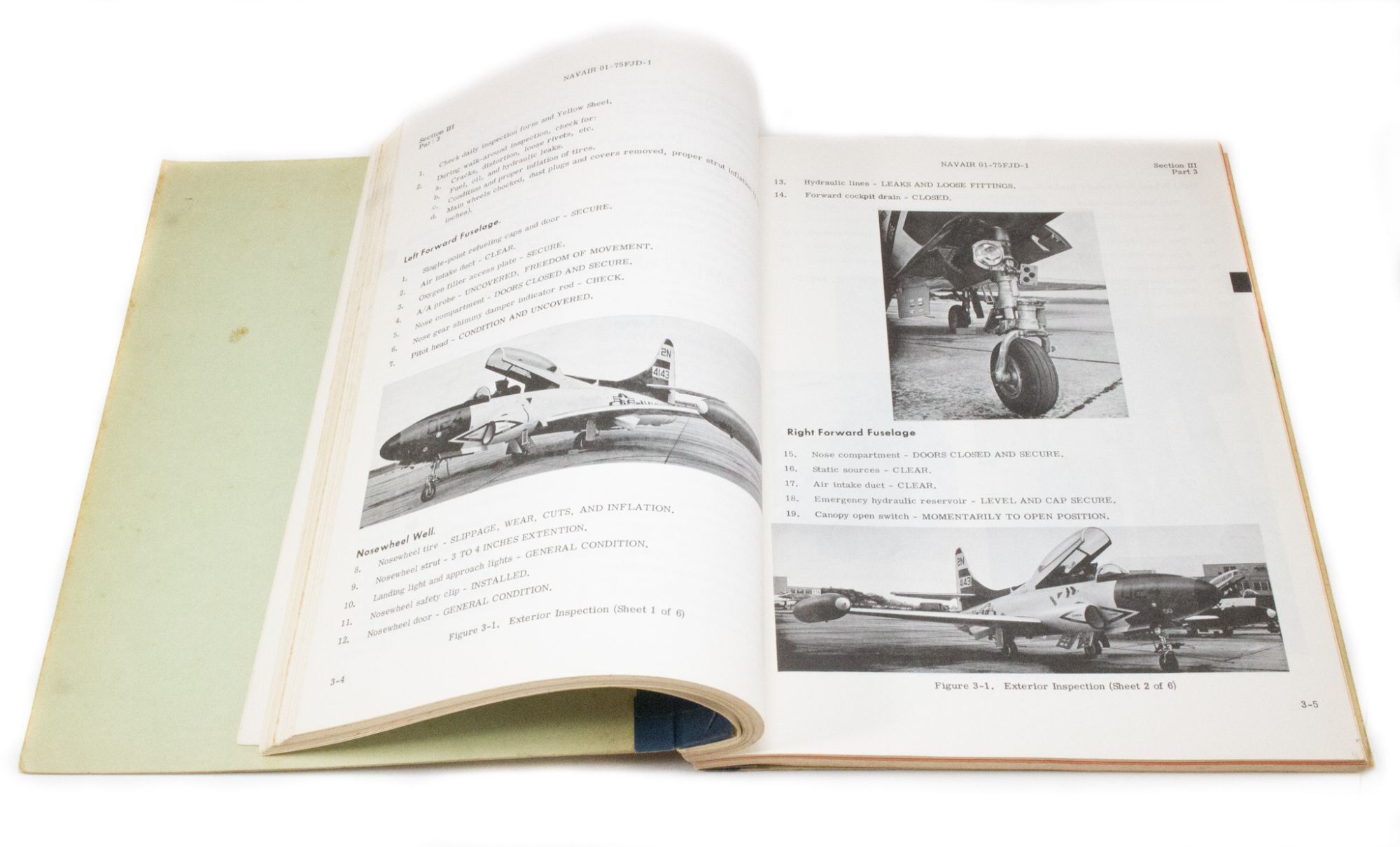 Navair 01-75FJD-1 Natops Flight Manual Navy model T-1A Aircraft | Chief ...