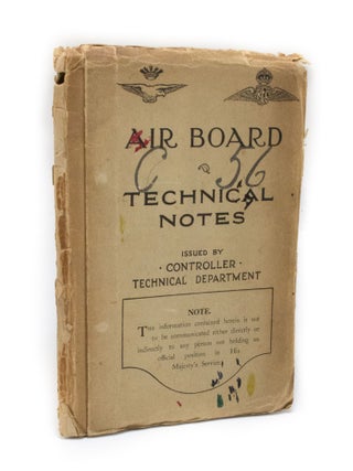 Item #3013 Air Board Technical Notes. ROYAL FLYING CORPS