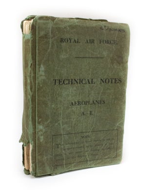 Item #3067 Technical Notes Aeroplanes A-L. Royal Air Force