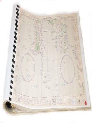 Set of Royal Australian Air Force aeronautical maps in facsimile