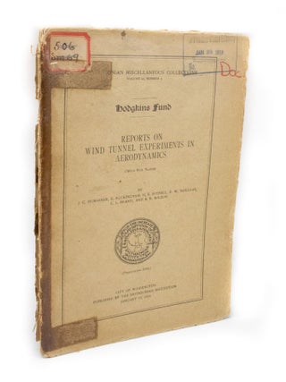 Item #3266 Reports on Wind Tunnel Experiments in Aerodynamics (With five plates). J. C. HUNSAKER,...