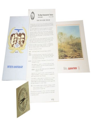 Item #3522 Cache of ephemera relating to the commemorative flight of Qantas Boeing 747-238B from...