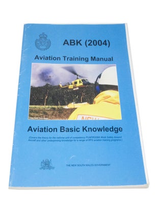 Item #3572 Aviation Training Manual Aviation Basic Knowledge Manual. New South Wales Government -...