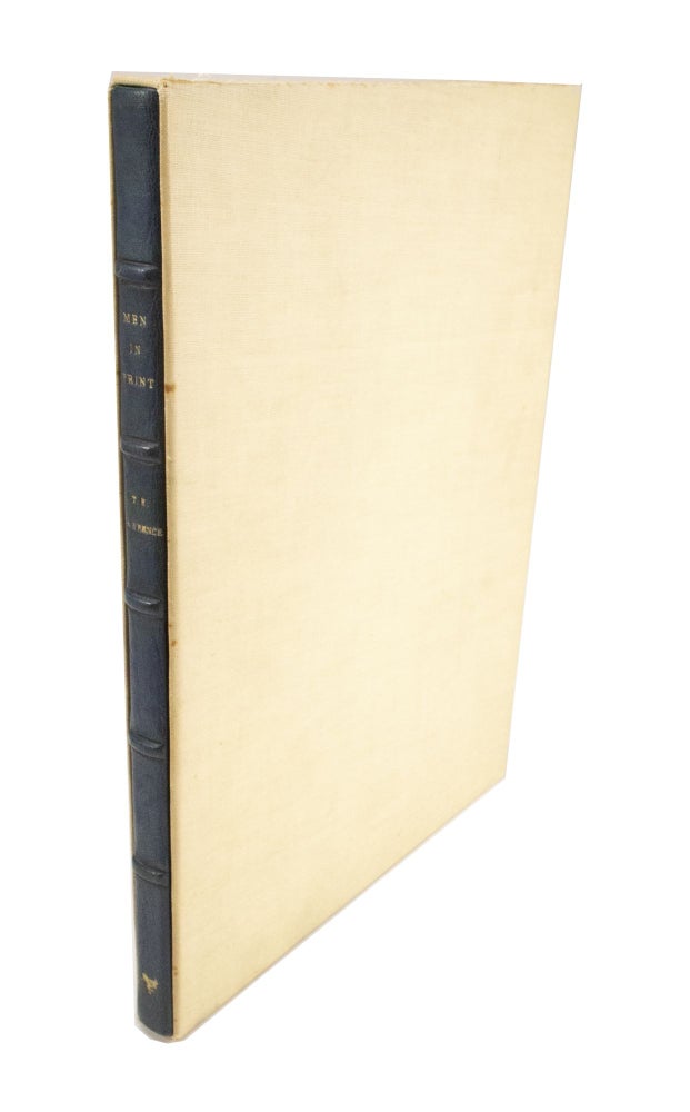 Item #4139 Men in Print Essays in literary criticism by T.E. Lawrence. Introduction by A.W. Lawrence. Colonel Thomas Edward LAWRENCE.