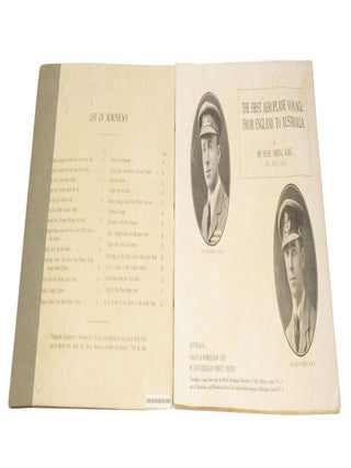 The First Aeroplane Voyage from England to Australia by Sir Ross Smith, K.B.E.