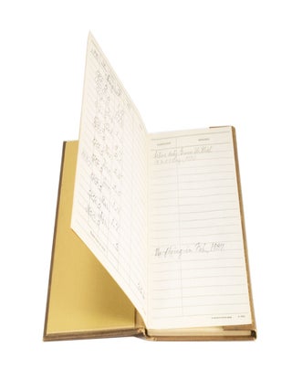 Aviator's Flight Log Book of Second Lieutenant, Edward F. Knight, USMC Reserve, 1937-1939.