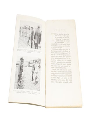 Royal Air Force Cape Flight March 1st to June 21st 1926