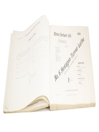 Alfred Herbert Ltd. Manufacturer of Machine Tools.