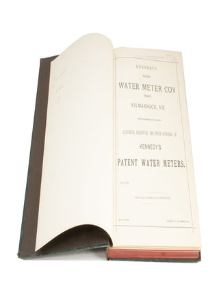 Two industrial trade catalogues: Kennedy's Patent Water Meter Coy. (Limited). Glenfield Company (Limited) Iron Founders and Hydraulic and Hydraulic & Sanitary Engineers, Kilmarnock.