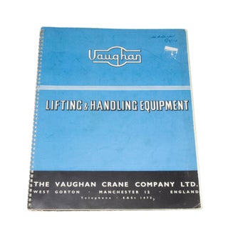 Item #4297 Lifting & Handling Equipment. VAUGHAN CRANE CO