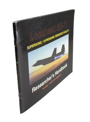 Item #4355 Lockheed SR-71 Supersonic/Hypersonic Research Facility Researcher's...