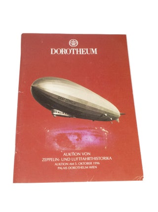 Item #4356 Auktion von Zeppelin und Luftfahrthistorika Auktion AM 5. Oktober 1996Palais...