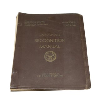 Item #4368 Aircraft Recognition Manual issued by direction of Chief of Bureau of Aeronautics....