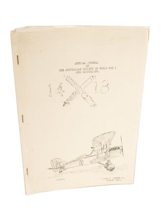 Item #4392 Official Journal of The Australian Society of World War I Aero Historians, 1914-1918...