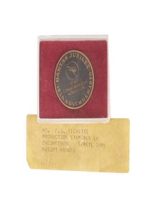 Item #4541 Qantas Jubilee 16th November 1970 Staff Commemorative Medallion 1920-197050th...