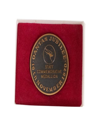 Qantas Jubilee 16th November 1970 Staff Commemorative Medallion 1920-197050th anniversary