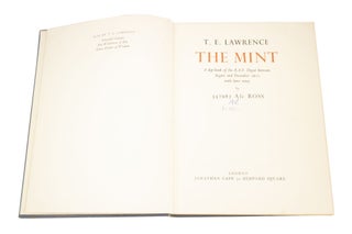 The Mint A day-book of the R.A.F. Depot between August and December 1922 with later notes by 352087 A/c Ross