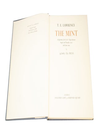 The Mint A day-book of the R.A.F. Depot between August and December 1922 with later notes by 352087 A/c Ross