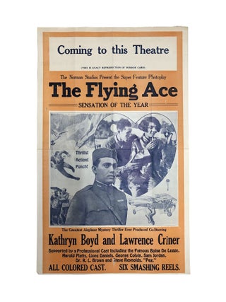 Item #5083 The Norman Studios Presents the Super Feature Photoplay The Flying Ace Sensation of...