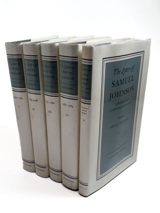 Item #5174 The Letters of Samuel Johnson Edited by Bruce Redford. Samuel JOHNSON